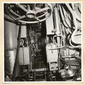 Dieselmotorrum. Manöverplatsen sedd förifrån.