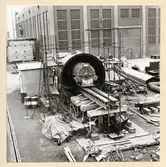 Inslädning av elmotor i akterska sektionen