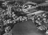 Flygfoto över Forserum i Nässjö kommun, Jönköpings län.  Nr: 1193/1957