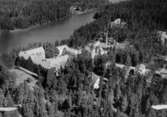 Flygfoto över Eksjö Sanatorium, Jönköpings län.  Nr: 120/1959