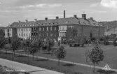Mölndals lasarett i Bosgården, Mölndal. Vy från Länsmansgatan.