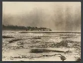 Ångfartyg på havet i vinter