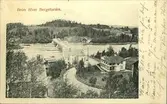 Vykort med motiv över bron vid Bergeforsen.