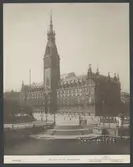 Hamburg - Rathaus von den Alsterarkaden