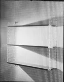 DISKSTÄLL SAMT BOKHYLLA MED PLEXIGLASGAVLAR