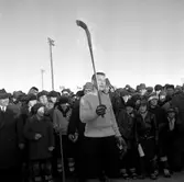 Bandy ÖSK-Västerås. 
26 januari 1959.