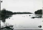 Möklinta sn, Sala.
Dalälven vid Forsbo kvarn, c:a 1910.