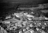 Flygfoto över Värnamo Lasarett i Jönköpings län. Nr: 158/1960