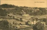 Vykort med motiv över bron i Bergeforsen.