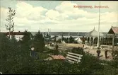 Vykort med motiv över Kubikenborgs folkets park i Sundsvall.