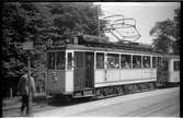 Aktiebolaget Stockholms Spårvägar, SS A 11 317 vid hållplats på linje 15 mellan Norra Bantorget - Esplanaden i Sundbyberg.