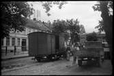 Godsvagn på Sankt Olavs Gate i Trondheim 1949-08-02.