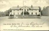 Vykort med motiv över Matfors herrgård före ombyggnaden 1912-1913.