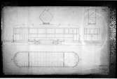 Ritning föreställande spårvagn 31-35 tillhörande Sundsvalls Spårvägs Aktiebolag, SSA.