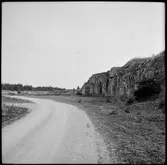 Vy över Furillen kalkbrott på Furilden, Gotland.