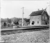 Järnvägsstationen Roma kloster.