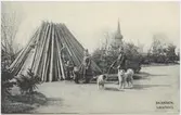 Vykort med motiv från Skansen. 