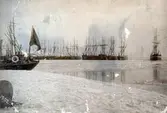 Segelfartyg i Kalmar hamn 1902.