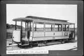 Aktiebolaget Stockholms Spårvägar, SS B8 589, byggd år 1907. Ombyggd år 1921 från Stockholms Nya Spårvägsaktiebolag, SNS B3 197.
