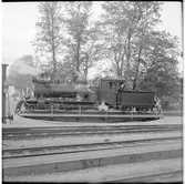 Vändskiva med Byvalla - Långshyttans Järnväg, BLJ lok 5 