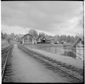 Lokstallet och vagnhallen i Långshyttan.