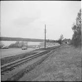 Vy över järnvägsspår.