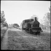 Statens Järnvägar, SJ ånglok med blandat tåg, som tillhör Gotlands museijärnväg 
