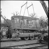 Lastning av Skansens Bergbana med hjälp av Unifrakt.