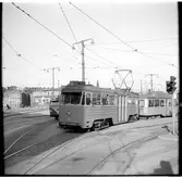 Aktiebolaget Stockholms Spårvägar, SS A29 198 linje 16 Slussen - Mälarhöjden på Södermalmstorg.