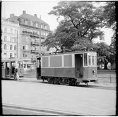 Skenrensningsvagn 105 på Gustav Adolfs torg.