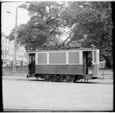 Skenrensningsvagn 105 vid Gustav Adolfs torg.