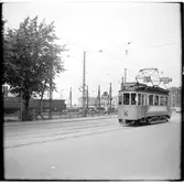 Helsingborgs Stads Spårvägar, HSS D 33 linje 5 i trafik på Järnvägsgatan.