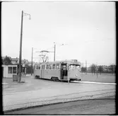 Göteborgs Spårvägar, GS M28 716 linje 5 på slingan i Bräcke.