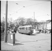 Helsingin Kaupupungin Liikennelaitos, HKL A12 186 linje 9 vid hållplats Salutorget.