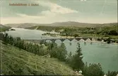 Vykort med motiv av Kävstabron över Indalsälven.