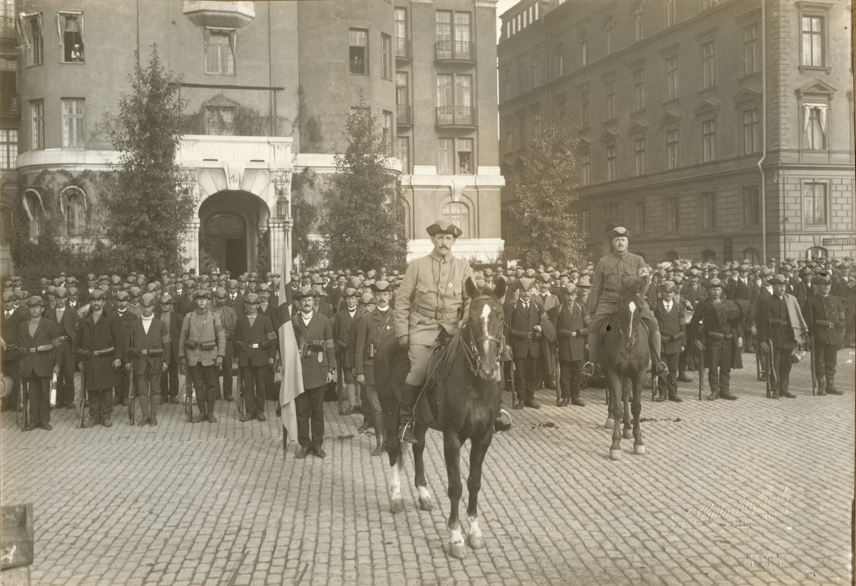 Axel A W Swinhufvud, Landstormens mobilisering 1914.