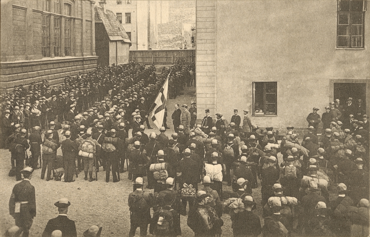 Axel A W Swinhufvud, Landstormens mobilisering 1914.