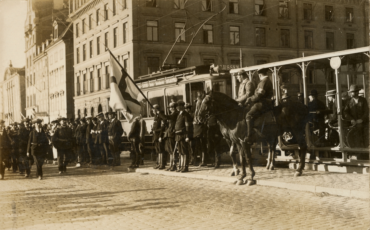 Axel A W Swinhufvud, Landstormens mobilisering 1914.