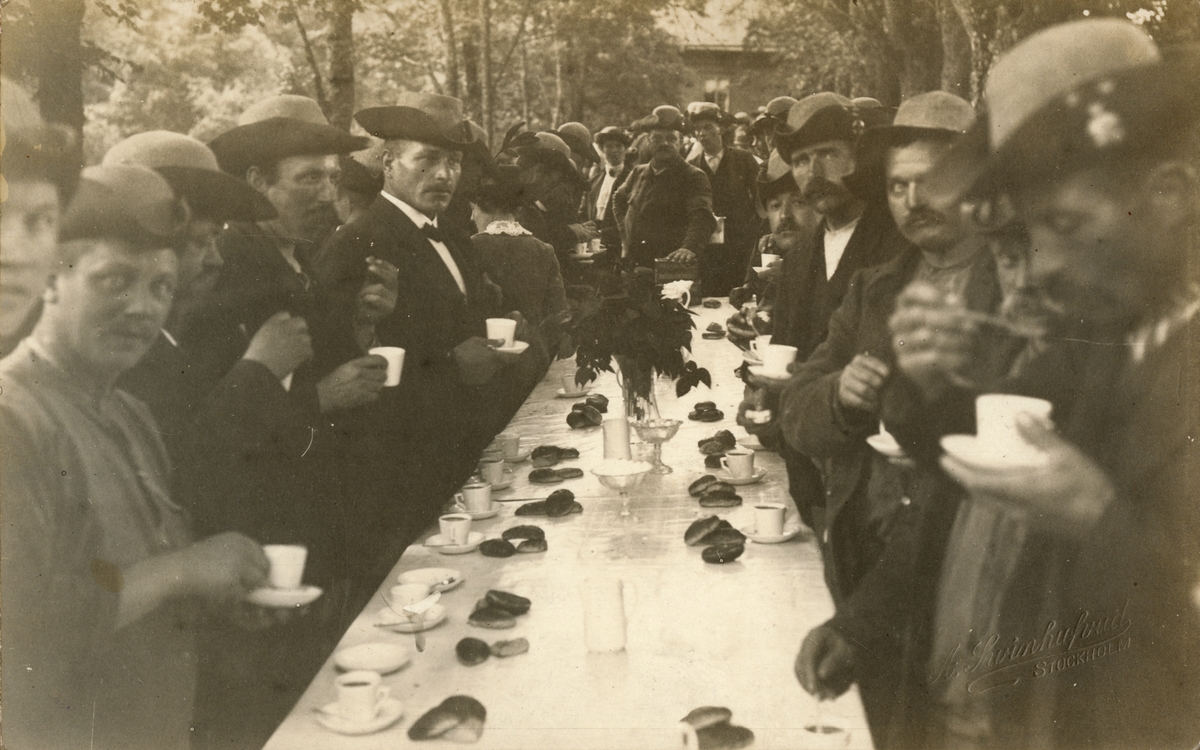 Axel A W Swinhufvud, Landstormens mobilisering 1914, kafferast.