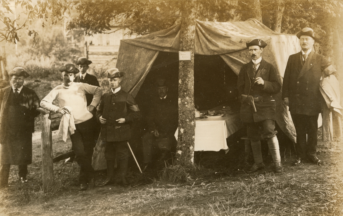 Axel A W Swinhufvud, Landstormens mobilisering 1914, stabshotellet.