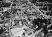 Flygfoto över Smålandsstenar i Gislaveds kommun, Jönköpings län. Nr 1129/1961