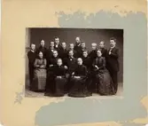 Vänersborg. Elfsborgs läns Dövstumskola, senare Vänerskolan. Gruppbild, konfirmation