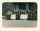 Vänersborg. Elfsborgs läns Dövstumskola, senare Vänerskolan. Gruppbild, konfirmation