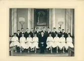 Vänersborg. Elfsborgs läns Dövstumskola, senare Vänerskolan. Gruppbild, konfirmation
