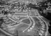 Flygfoto över Värnamo i Jönköpings län. 1150/1963