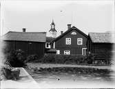 Vy mot Rådhuset från Edhlunds gård, Östhammar, Uppland
