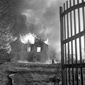 Fajansfabriken brinner.
14 mars 1959.