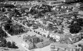 Vy över torget och Storgatan i Ljungby.