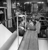 Reportage från pappersbruket Papyrus pressvisning i Mölndal, 29/8 1955.