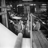 Reportage från pappersbruket Papyrus pressvisning i Mölndal, 29/8 1955.